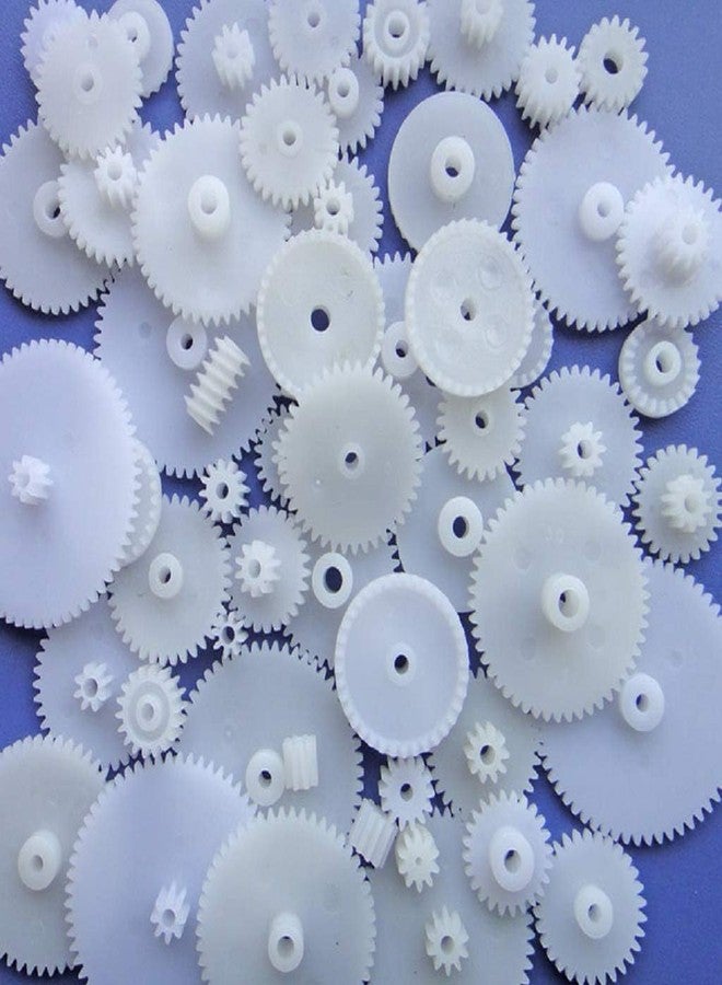 URIMPAVIDO 58PCS Small Gears Set Plastic Gears Module 0.5 for DC Motor DIY Model Toys RC Car Robot - Image 5